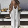 New Women's Strapless Backless Loose Long Sleeve Home Wear Dress
