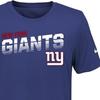 Nike NFL Collaboration T-Shirt New York Giants Training Short Sleeve Kids Tops Blue 3Z1B7FBGN-NYG