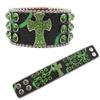 Trendy Personalized Rhinestone Bracelet Design Diamond-encrusted PU Leather Bracelet