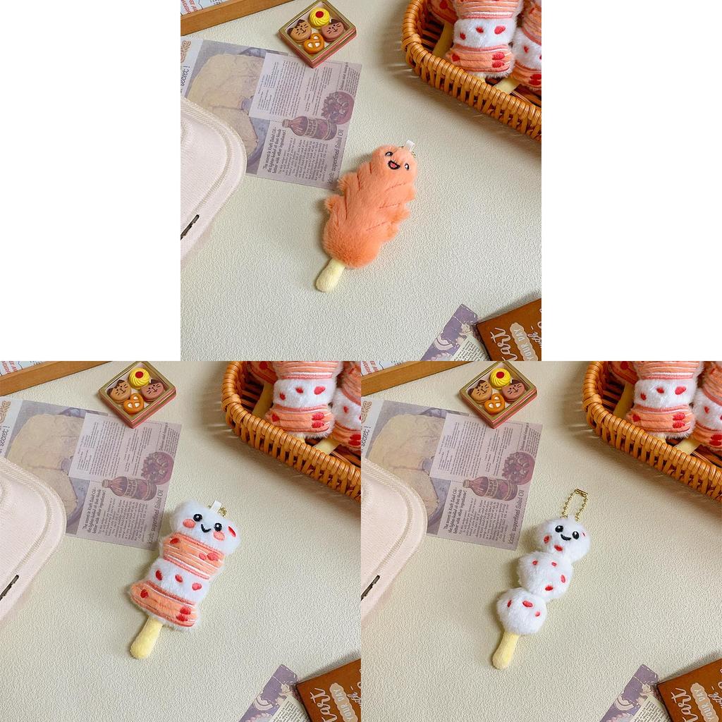 Cute Food Plush Toy Bag Pendant With Pp Cotton Filling For Kids Gift