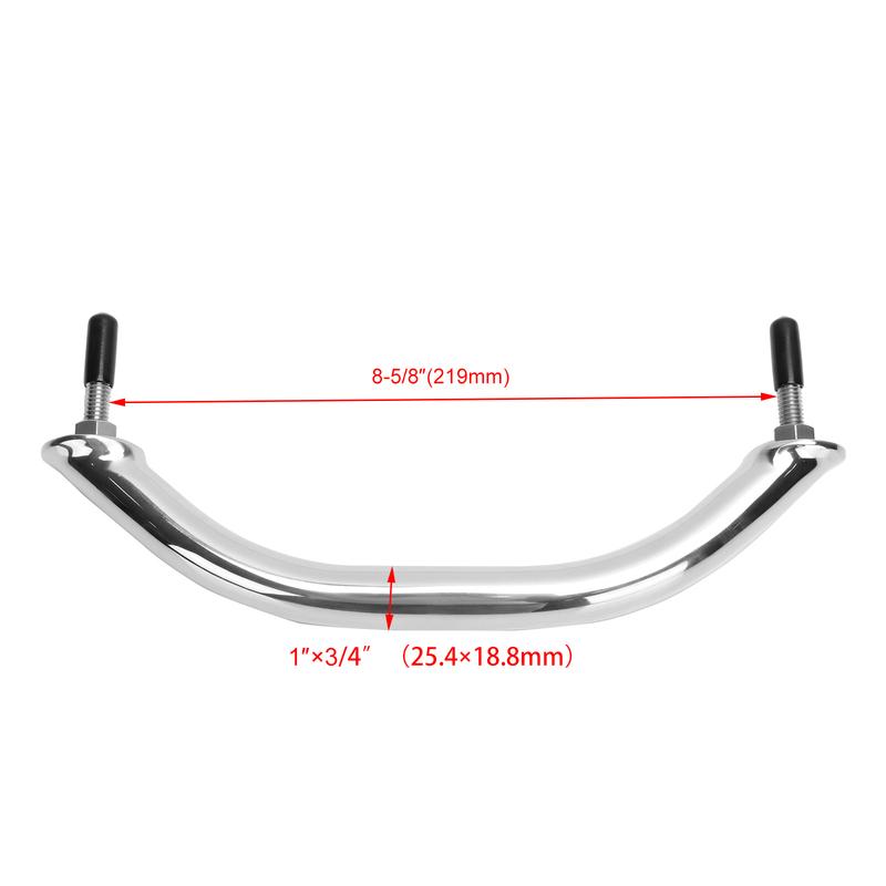 Boat Accessories Boat Handrails Marine Polished 8-5/8" Handle 316 Stainless Steel Deck Handrail High Quality for Yacht Hardware