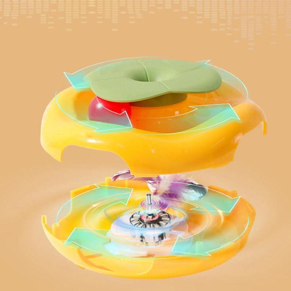 Creative Electric Cat Rotating Toy Non-slip Smart Pet Turntable Toy  Indoor