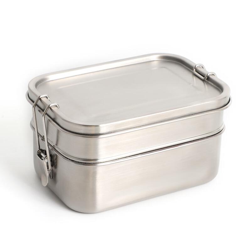 ZISIZ Double Layer 304 Stainless Steel Sealed Lunch Box