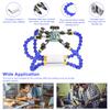 Benches Vise Table Clamp with Flexible Arm Aluminum Alloy Clamp Soldeirng Iron Holder Printed