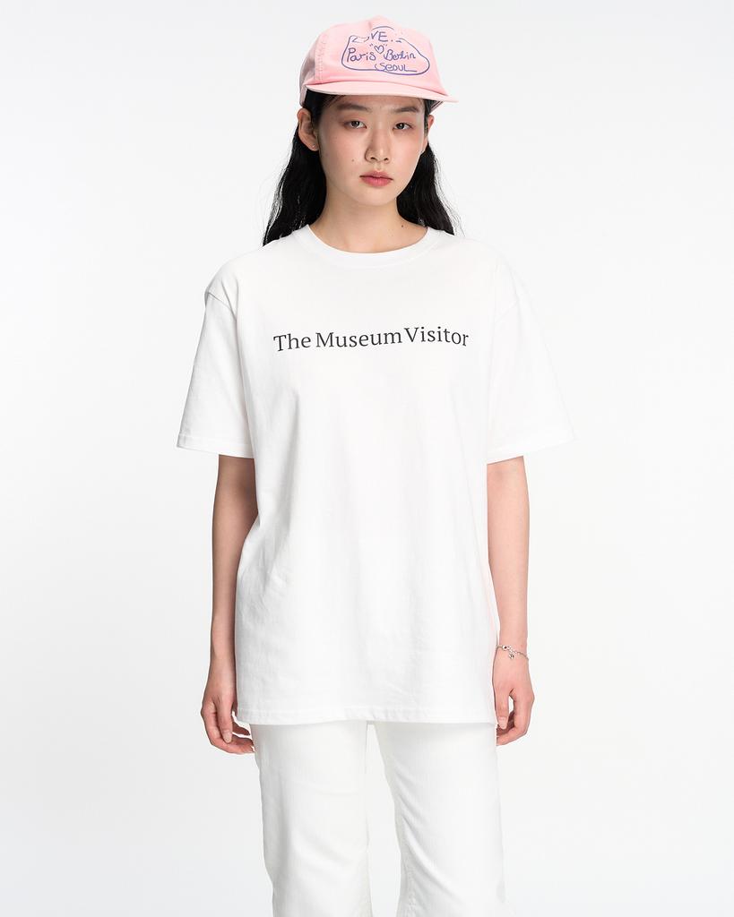THEMUSEUMVISITOR Essential Logo Overfit T-Shirt (White)