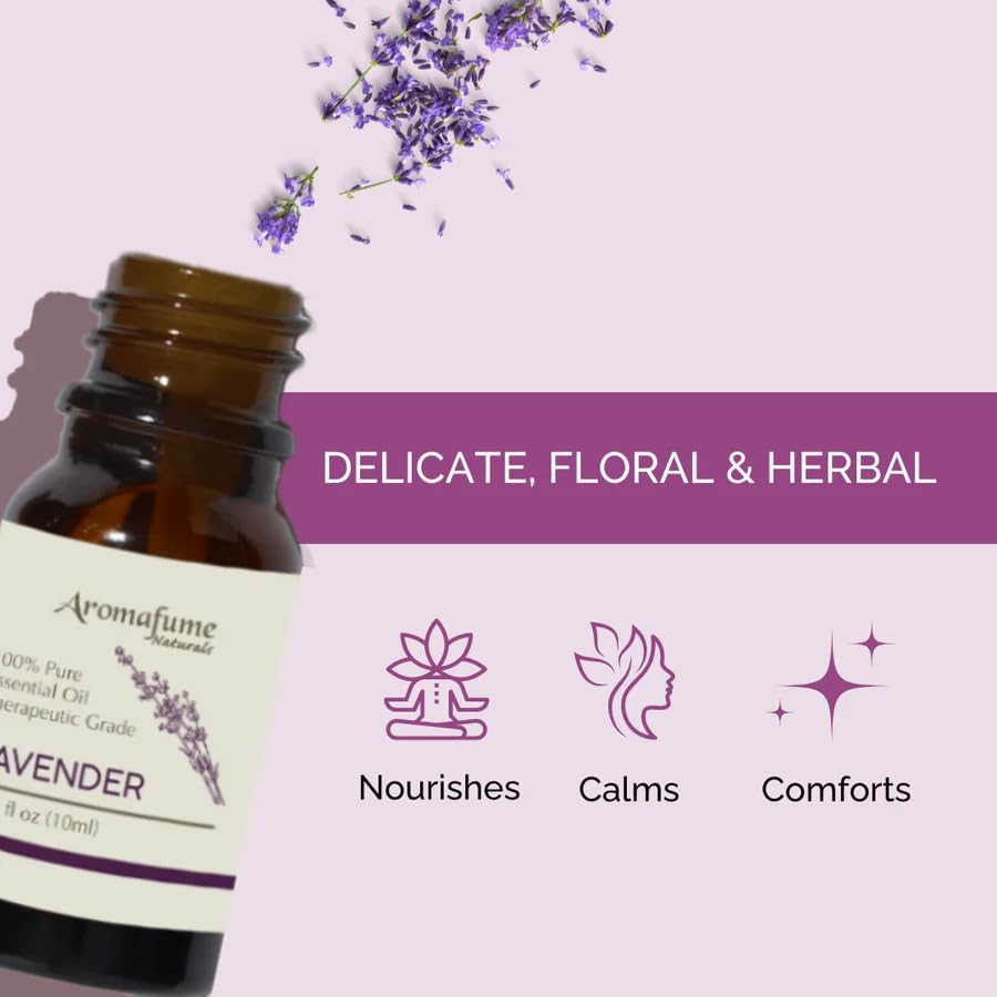 Lavender Essential Oil 10ml | 100% Therapeutic Grade by Aromafume