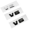 NEW ABS V6 V8 V12 logo Side rear trunk  emblem black silver logo sticker Decal Replacement for BMW