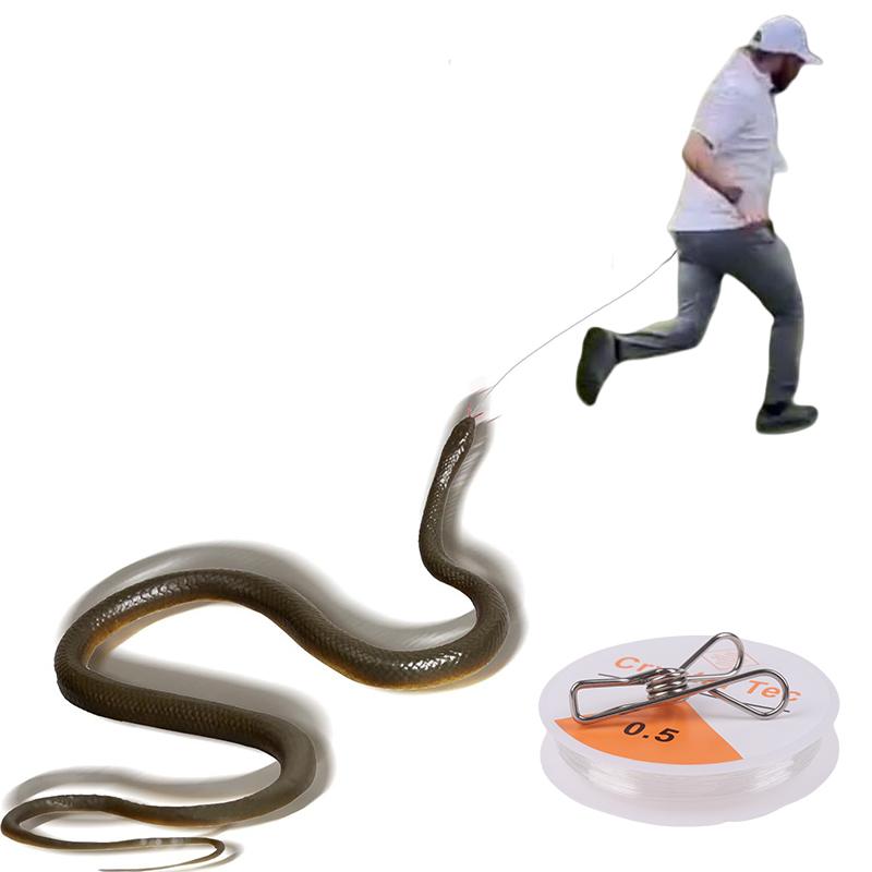 Outdoor Games Snake Prank With String Clip Snake On A String Prank That Chase People Toy Funny Spoof Gift