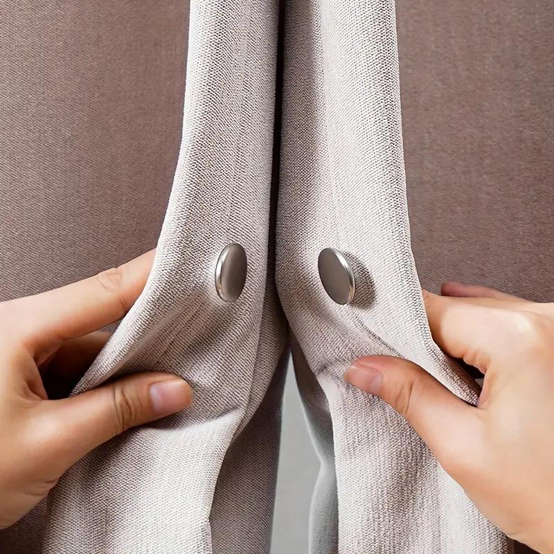 2 Stück Vorhangspalt-Fixierer Magnetische Verschluss-Schnallen an beiden Enden des Duschvorhangrandes Wandhaken-Clips an der Seite zur Verhinderung von Lichtlecks