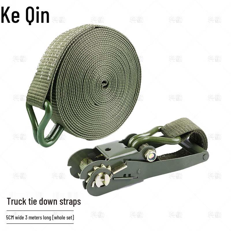 Keqin Military Green Ratchet Tie-Down Strap