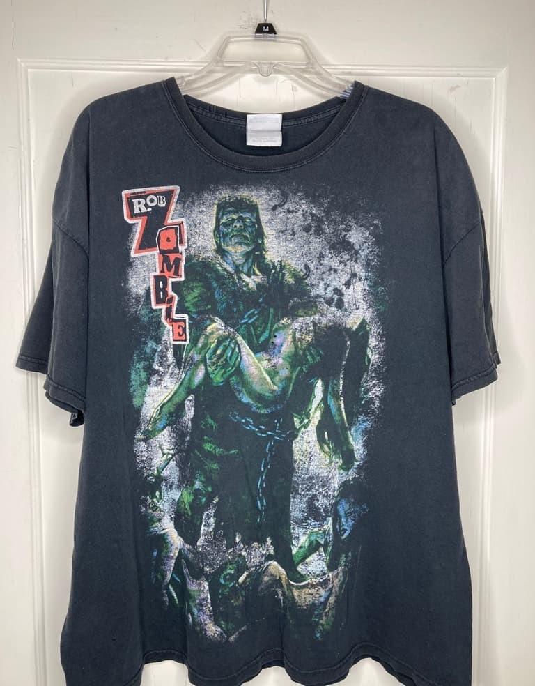 Full sizes Rob Zombie Frankenstein Vtg Tour TShirt Black Reprint PA9038 Unisex T-Shirt M