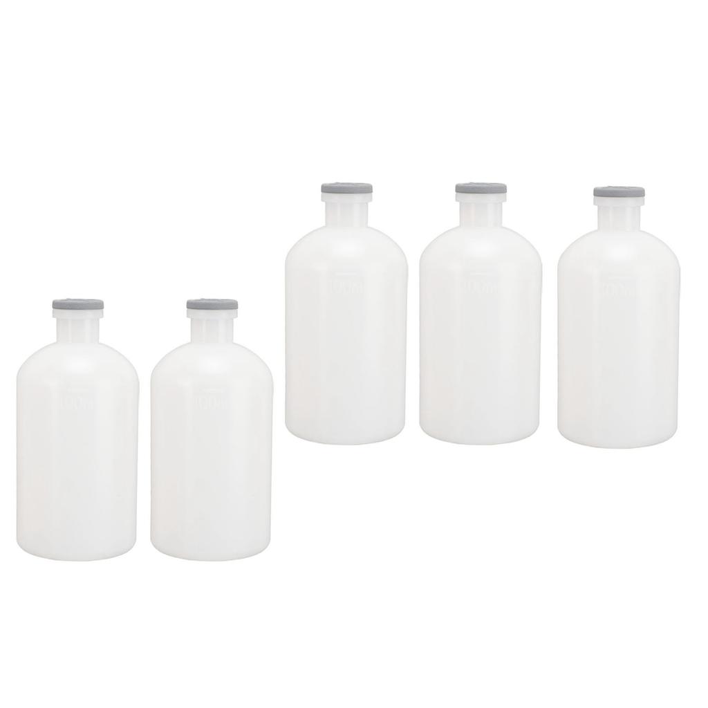 Veterinary Syringes Bottles, 100ml PP Reusable Animal Injection Bottles with Accessory, for Livestock Medication Dosage