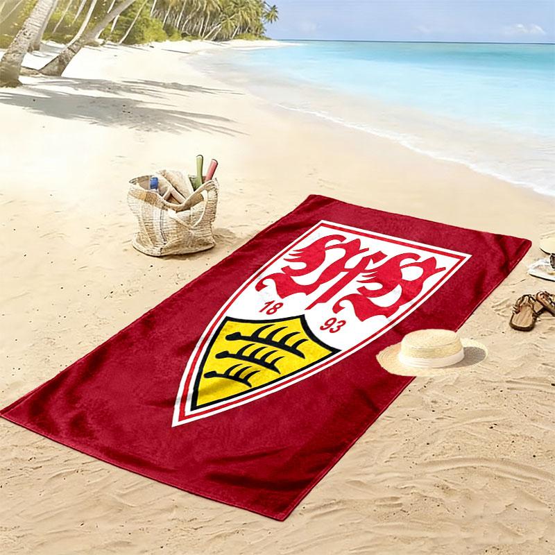 Stuttgart Dream Print Strandtuch, Großes Weiches Schnelltrocknendes Handtuch für Strand Camping Schwimmen