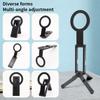 Magnetic Phone Tripod Stand Foldable Portable Smartphone Phone Holder Mini Handheld Selfie Stick Pocket Cell Phone Stand Outdoor