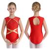 Mädchen Glänzend Bronzing Ballett Gymnastik Trikot Athletisch Activewear Training Jersey Athletisch Unitard Eiskunstlauf Kostüm