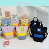 Kid Parent Color Block Crossbody Bag Nylon Breathable For Outdoor Daily Use