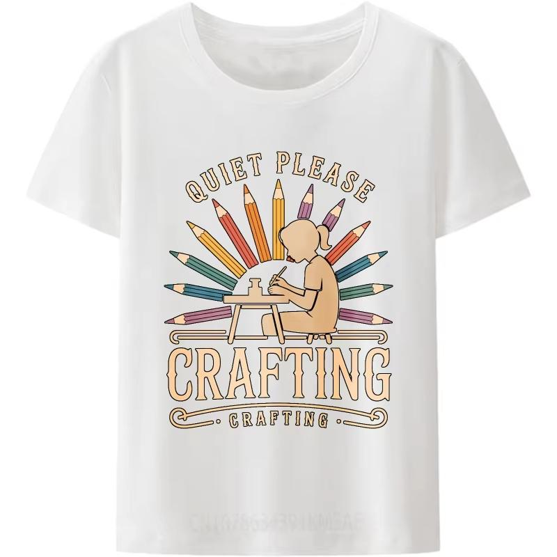 Путешествия Подростки Футболка с одним вырезом Повседневная Тише, пожалуйста Рукоделие Художественный дизайн Карандашами Хип-хоп Футболка для мальчиков Мужская футболка S