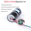 MAX 100KG 36MM 3626 Brushless DC Reduction Planetary Gear Motor 12V 24V 30000hours Miniature Large Torque Speed Regulating Motor