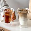 Heat-resistant Creative Coffee Cup Drinking  Juice Milk Teacup  Double-layer Heat-insulated Transparent High Borosilicate Glass
