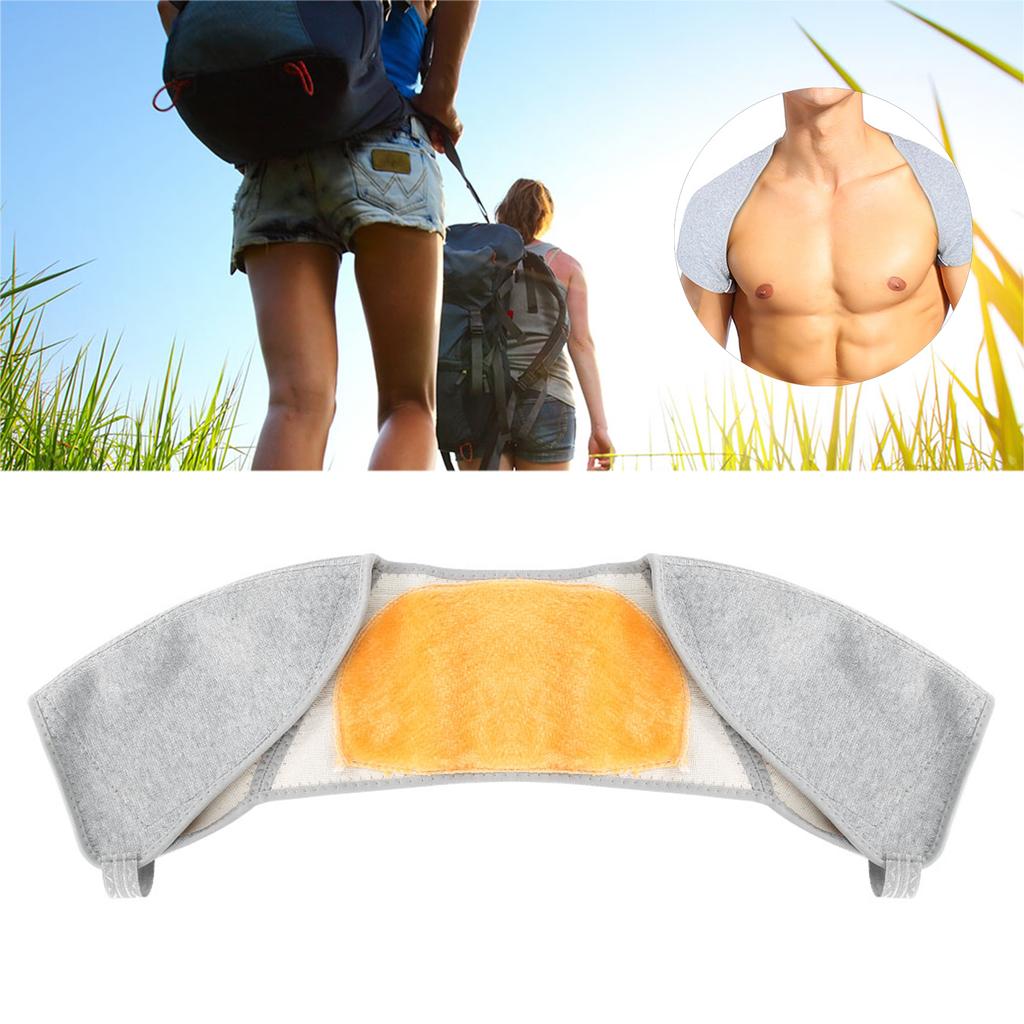 Double Shoulder Support Bamboo Fabric Winter Warm Shoulder Protective Sleeve M