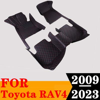 Sinjayer Waterproof Leather Custom Fit Car Floor Mats Front & Rear FloorLiner Auto Parts Carpet Mat For TOYOTA RAV4 2009
