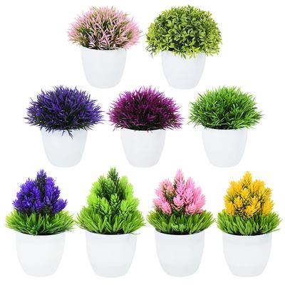 Artificial Plants Bonsai Small Simulated Tree Pot Grass For Home Garden Office Table Room Decoration Ornaments