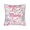 Marie Cat Aristocats Square Pillowcases Polyester Couch  Cushion Case Creative Decorative Pillow Cover 45*45