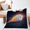 Blanket 2D Digital Printing Lamb Fleece Crystal Fleece Football Sports Blanket Blanket