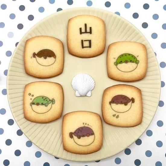 Daiko Bussan Yamaguchi Shiawase Fuku-chan Print Cookies 14 Pieces Prefecture Souvenir Sweets Individually Packaged Gift Desserts Baked Goods Omiyage