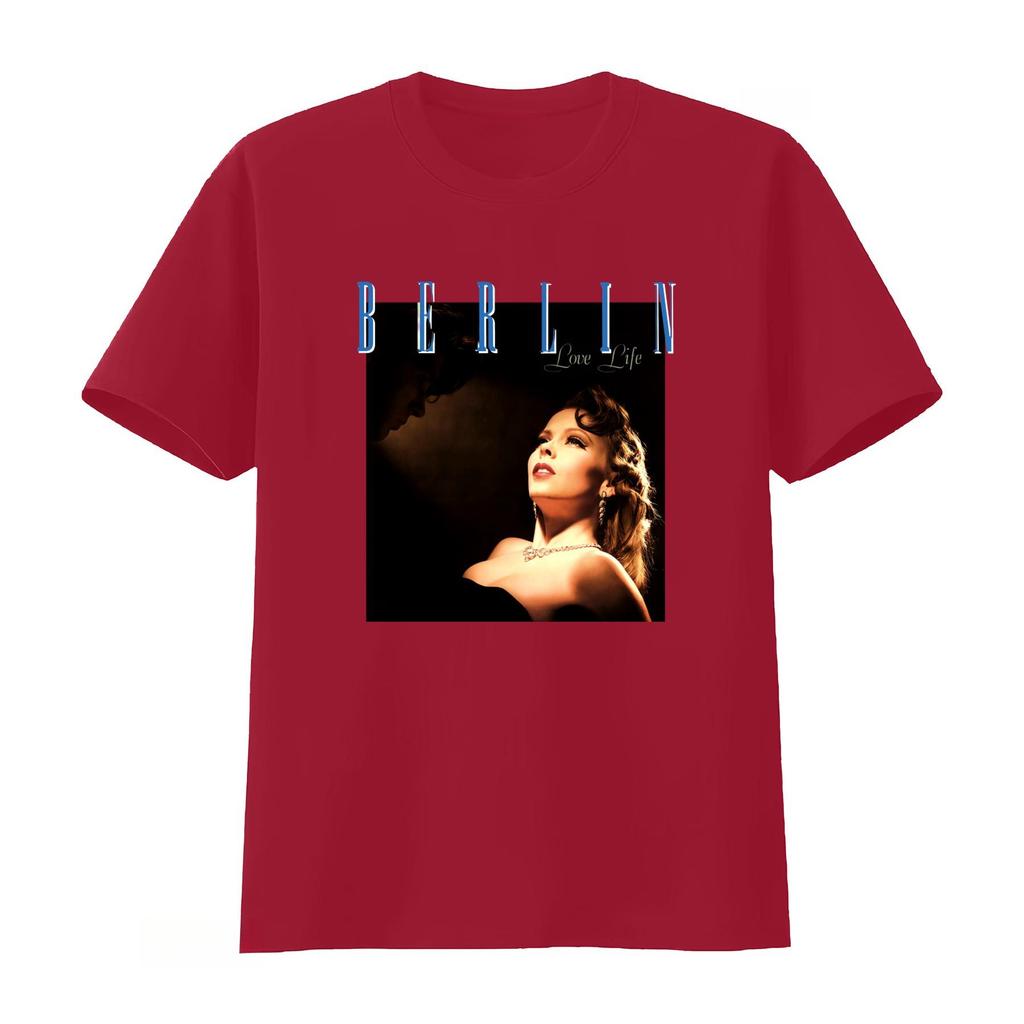 Berlin Live Life Printed Tshirt Tour Concert Tshirt New Wave Pop Electronic Pop Rock Band Casual Comfortable Streetwear