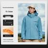 Customizable Three-in-One Mountaineering Jacket, Autumn/Winter Corporate Teamwork Detachable Plus Velvet Workwear with Print Logo