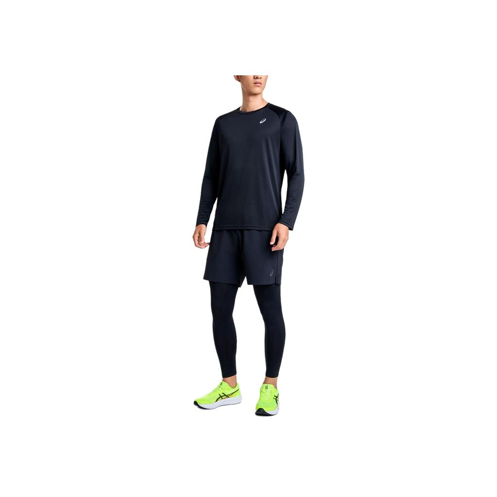 Asics Crew Neck Pullover Comfort Casual Long Sleeve T-Shirt Men Tops Black 2011D047-001