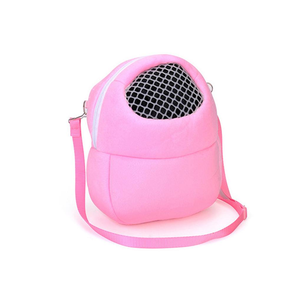 Small Pet Carrier Rabbit Cage Hamster Chinchilla Travel Warm Bags Guinea Pig Carry Pouch Bag Breathable Pet Cage Rat Leash