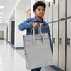 Durable Tote Bag Multiple Pockets Double-Layer Student Tutorial Bag Oxford Cloth Large Capacity Shoulder Handbag Document