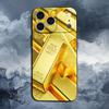 Cool Gold Art Phone Case For iPhone 17,16,15,14,13,12,11 Plus,Pro Max,XS,X,XR,SE,Mini,8,7,Soft Silicone Black Cover