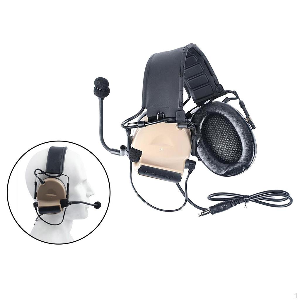 Headset Padded Electronic Communication Headphone for Hunting