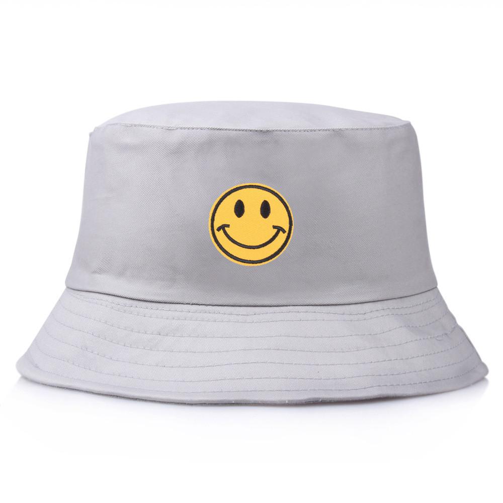 Cotton Embroidered Fisherman Hat With Sun Protection For Summer Beach And Casual Wear