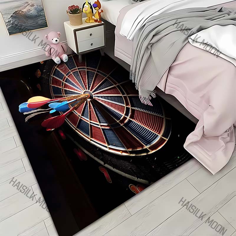 

1PC Multiple darts hit bullseye Print Carpet for Living Room Bedroom Sofa Home Decor Rus Non-slip Floor Mat Luxury Gift 40x60cm