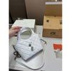 Mini Quilted Chain Shoulder Bag Crossbody Tote Women Soft PU Water Bucket Style With Zippered Pocket