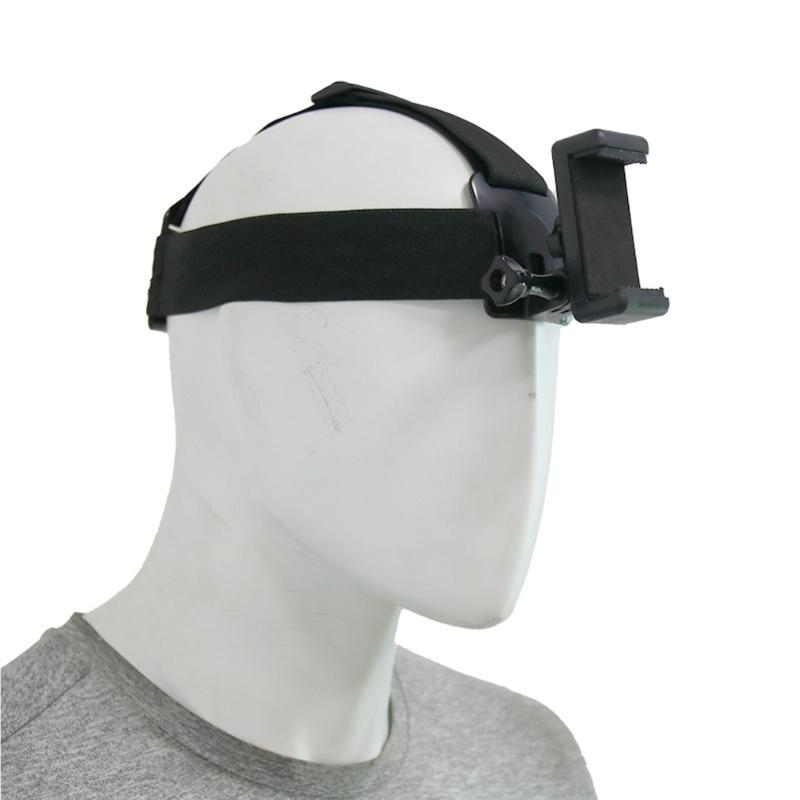 4 Piece Adjustable Universal Head Strap Phone Mount Set Secure Anti Shake Design Support for Sports and Live Streaming