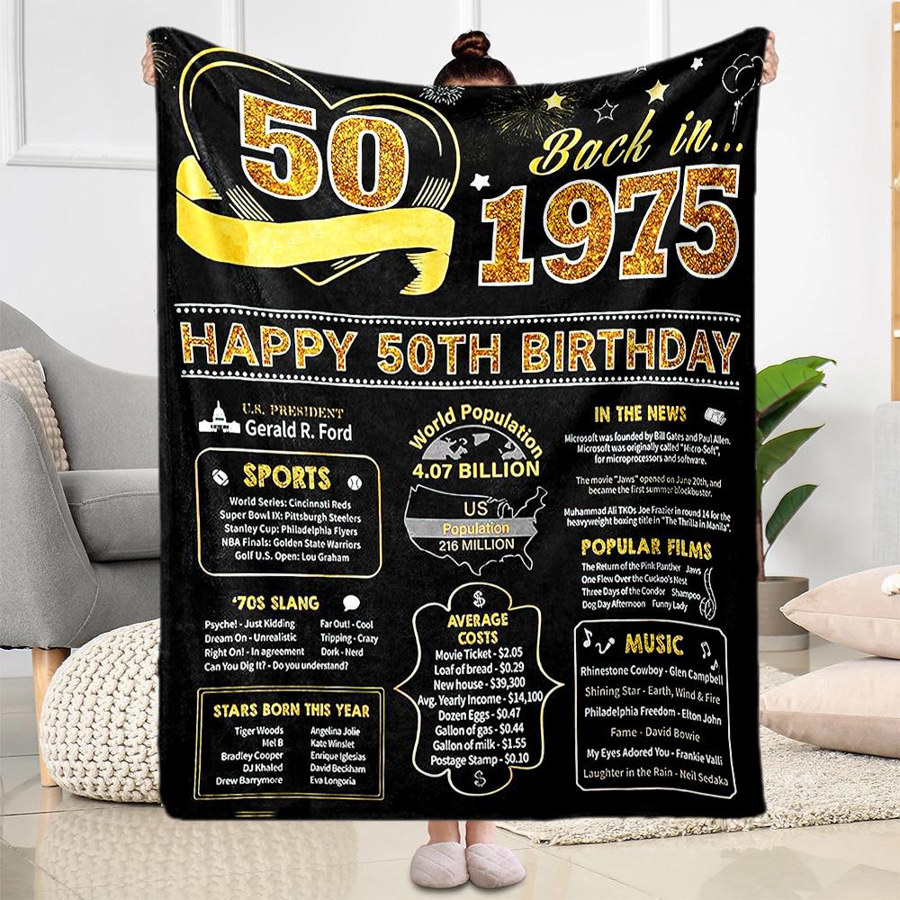 50 Years Of Love And Laughter flannel,Lightweight,Flannel Blanket,Comfortable Blanket, Sofa Blanket, Gift blankets,Holiday Gift Blanket Blankets