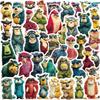 50 Grizzly Retro Style Animal Characters Graffiti Stickers Decorate Guitar Laptop Suitcase DIY