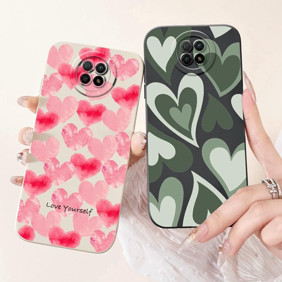 For Xiaomi Redmi Note 9T 5G Case Note9 5G Capa Shockproof Soft Silicone New Flower Funda for Redmi Note 9 T 5G Phone Cover Coque