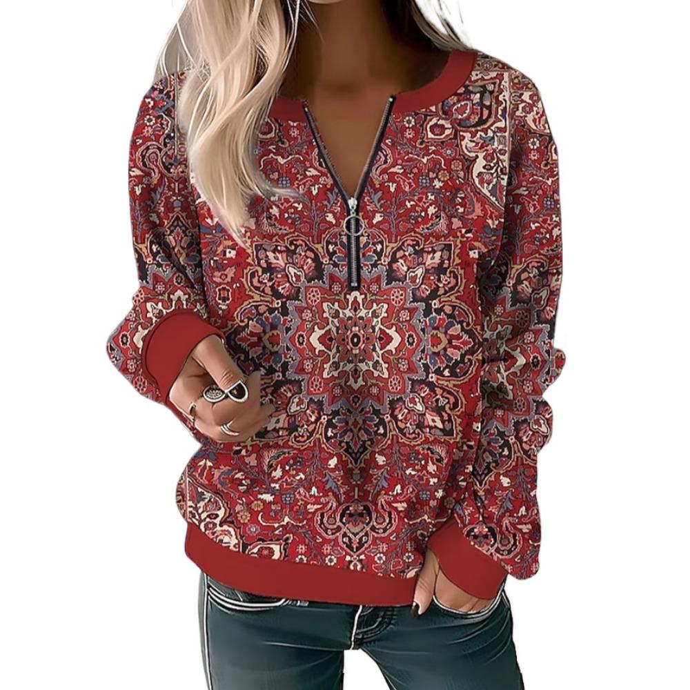 GMXIA Women's Fashion Casual Spring Autumn Plaid Print Long Sleeve V-Neck Blouses & Shirts