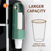 Wall-Mounted No-Drill Disposable Cup Dispenser Household Paper Cup Holder Dustproof Cup Storage Rack