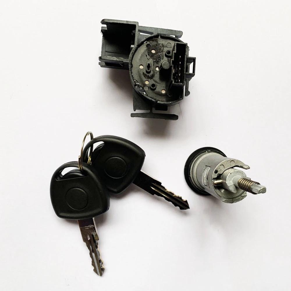 Ignition Switch Barrel Lock Set W/ 2 Keys For Opel Vauxhall Corsa Meriva 0913694