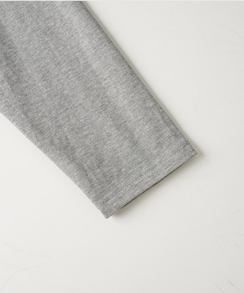 JEMUT Boy Crop Long Sleeve T-Shirt Gray Kjlt2672