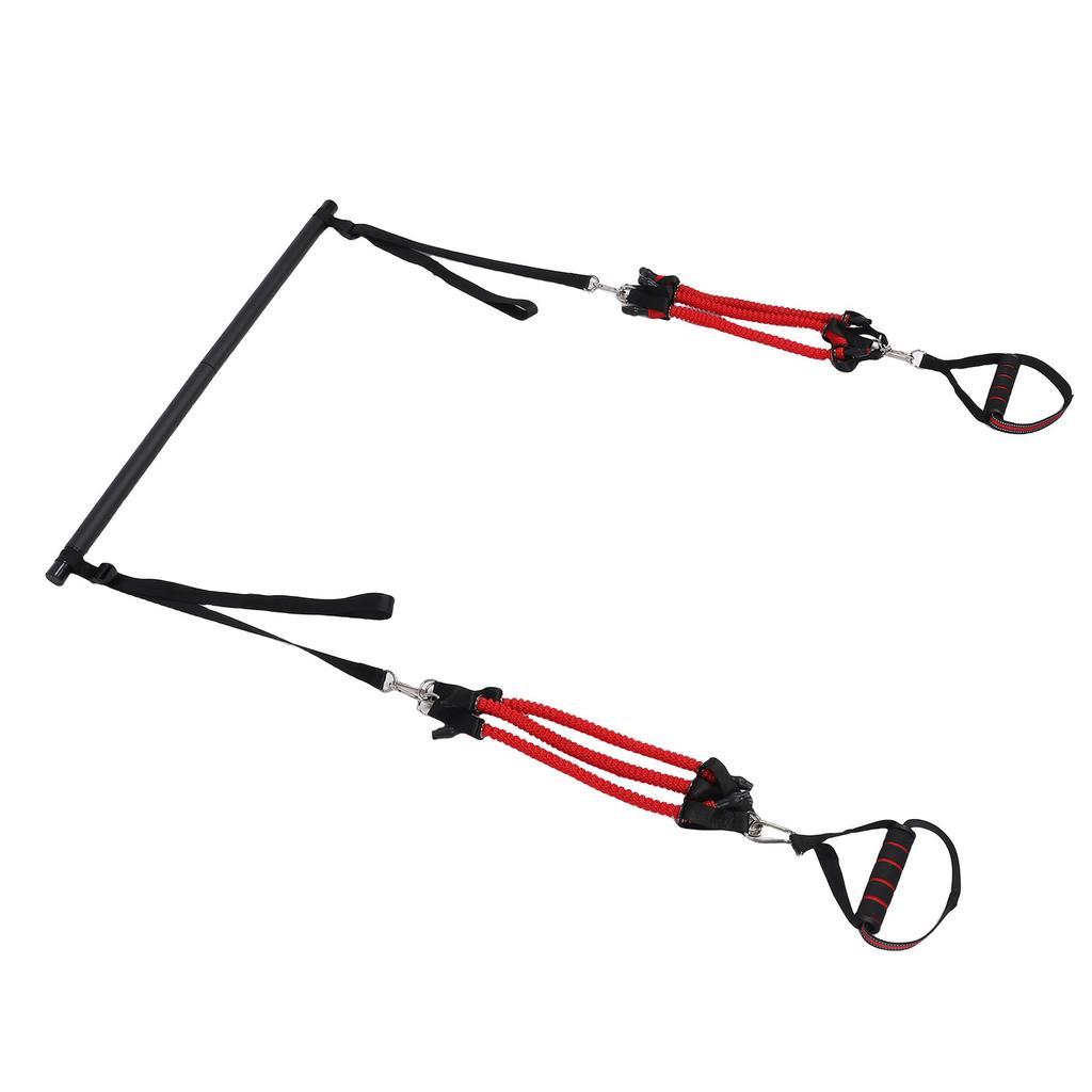 Portable Pilates Bar Kit with Bands for Men Women Multifunctional Home Gym Support Full Body Workouts