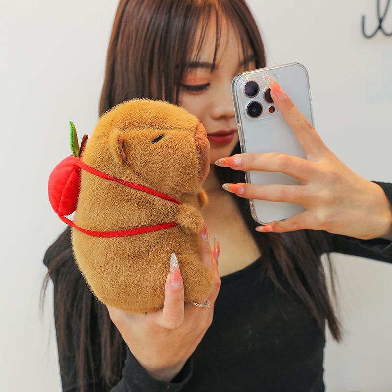 Snot Bear Kapibala Doll Plush Toy Maillard Capybara Doll Kapibala Pillow