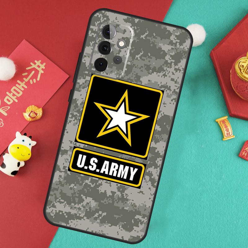 Camo Military Army Case For Samsung Galaxy A34 A54 A14 A15 A25 A35 A55 A53 A33 A13 A52 A32 A12 A51 A71 Cover